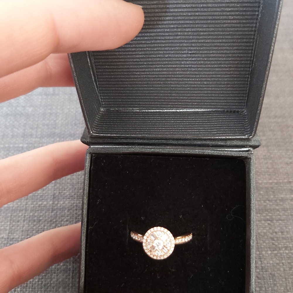 14K Rose Gold Diamond Ring
